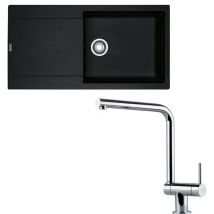 Pack Évier Maris Fragranit 970x500x190 mm + mitigeur Window - Onyx - Une cuve - Sous meuble 60 cm Franke