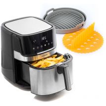Innovagoods - Pack Freidora de Aire y Cesta de Silicona Plegable