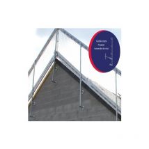Pack garde-corps 6ml avec fixation par traversée de mur Dimos 1040 mm