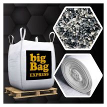 Pack Gravier Marbre Rose Espagnol + Géotextile = 2 Big Bag de Gravier Ø 8/16 mm (≃ 30M²) + Géotextile 50m2 - Livraison PREMIUM