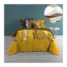 Pack housse de couette 220x240 cm Isabela + drap housse 140x190x30 Blanc