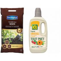 Fertiligene - Pack jardinería - fertiligen Tierra para semilleros - 6L - Abono natural para todas las plantas, hortalizas y frutas kb