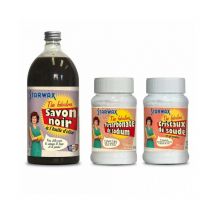 Starwax - Pack 'Je fabrique mes tablettes de lave vaisselle' : Savon noir + Percarbonate sodium + Cristaux soude - The Fabulous