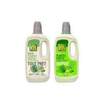 Pack KB Engrais tout prêt plantes vertes et plantes d'intérieur 1L - Engrais rapide pour plantes vertes 1L