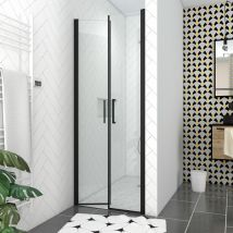 Aurlane - Pack Mampara de ducha 90x200 cm + plato de ducha alicatado 90x160 recuperable