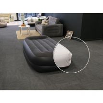 Pack matelas gonflable Pillow Rest Raised 1 place Intex Drap housse