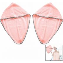 Pack of 2 Microfiber Hair Towel,Super Absorbent Microfiber Bath Towels Dry Hair Cap