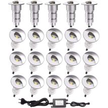 Mini Pack Spot led integrati SP-E01 All inclusive Verde - Radiofrequenza - 31 faretti led