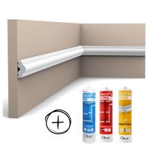 Pack MKP 110 mètres linéaires PX103 + colles L200 x H2,5 x L1,2 cm - L200 x H2,5 x L1,2 cm - ORAC DECOR