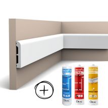 Pack MKP 40 mètres linéaires SX183 + colles L 200 x H 7,5 x L 1,3 cm - L 200 x H 7,5 x L 1,3 cm - ORAC DECOR