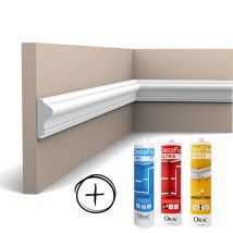 Pack mkp 80 mètres linéaires P8030 + colles L200 x H4,1 x L1,7 cm - L200 x H4,1 x L1,7 cm Orac decor