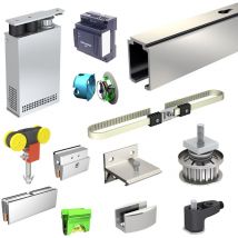 Slid'up By Mantion - Pack motorisation slid'up M300 pour 1 porte coulissante en verre - filaire