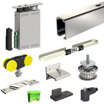 Slid'up By Mantion - Pack motorisation slid'up M200 pour 2 portes coulissantes en bois - radio