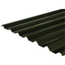 Marlborough - pack of 10 (Total 10 Units) - 0.7mm Thick Metal Roof Sheet (34/1000 Box Profile) - Juniper Green - 1000mm (w) x 4100mm (l)