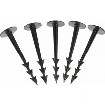 Pack of 100 garden fastening rods for attaching weed control fabrics