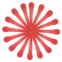Pack of 100 Plastic Blades compatible with Gardena Strimmer, Replacement Blades for Gardena Strimmers and Cordless Strimmers.