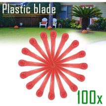 Pack of 100 RotorCut PA6 Replacement Blades Compatible with Gardena Grass Trimmer, Plastic Blade for Gardena Cordless Grass Trimmer