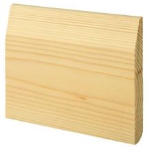 Marlborough - pack of 20 - Dual Purpose Chamfered & Bullnose Natural Pine Skirting- 19mm x 167mm - 4.2m Length