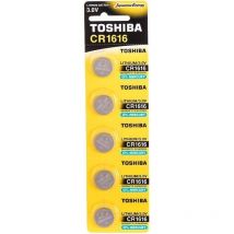 Pack of 5 batteries ofbutton Toshiba cr1616/ 3v