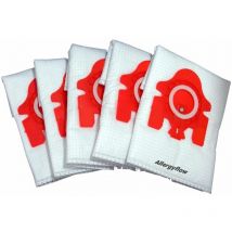 Pack of 5 fjm Bags For Miele S4221 Microfibre Vacuum Cleaner Dust Bags