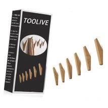 Pack of 6 Wooden Coat Hooks Natural Wall Hooks Beech Hooks Clothes Hooks Hanger for Clothes Scarf Hat Bag with Screws