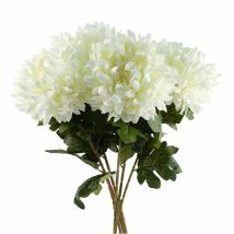 Leaf - Pack of 6 x 75cm Extra Large Reflex Chrysanthemum - White