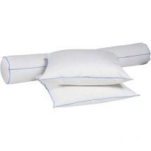 Pack oreiller et traversin moelleux/ferme duvet de canard anti-allergènes Someo 180