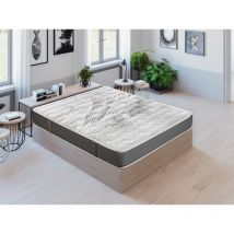 Pikolin - Pack descanso kale colchón muelles Normablock 25cm + canapé abatible natural y almohada fibra 90x190