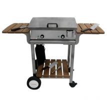 Planchaelec - Pack plancha électrique lux 600 inox - chariot elysee 600