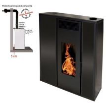 Pack Poêle à granules TESSA 10 Etanche sortie Concentrique s