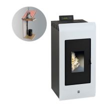 Interstoves - Pack Poêle à granules zara 9 Etanche + Kit Conduit Vertical