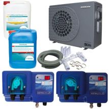 Poolex - Pack Pompe à chaleur Piscine Jetline Sélection fi 75 + Appareils de régulation + Produits piscine Bayrol