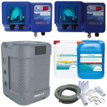 Pack Pompe à chaleur Piscine Poolex Q-Line 7 + Appareils de régulation + Produits piscine Bayrol