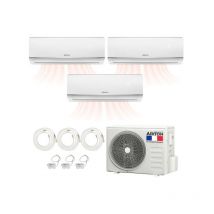 Pack Pompe à chaleur réversible tri-split AIRTON - A Poser Soi-meme - 2500W - 3500W - ReadyClim 3x4M - WIFI