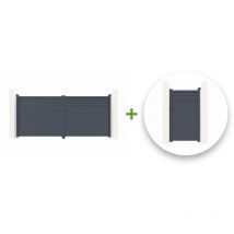 Pack portail battant carpatia 300x180cm + Portillon carpatia 100x180cm