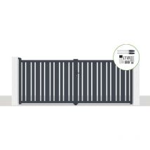 Pack portail battant électrique 400x160cm veymont + Motorisation hicker B200