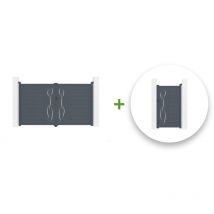 Pack portail battant life 300x180cm + Portillon life 100x180cm