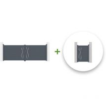 Pack portail battant LIFE 400x140cm + Portillon LIFE 100x140cm
