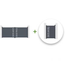 Pack portail battant sunny 350x140cm + Portillon sunny 100x140cm