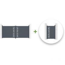 Pack portail battant sunny 350x160cm + Portillon sunny 100x160cm
