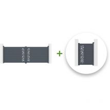 Pack portail battant sunny 400x140cm + Portillon sunny 100x140cm