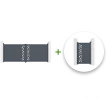 Pack portail battant sunny 400x160cm + Portillon sunny 100x160cm