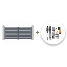 Pack Portón eléctrico abatible VOGEL 350 x 160 cm + motor TANKER B700