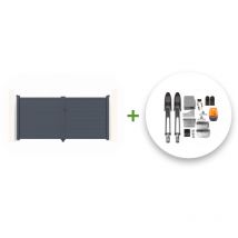 Pack portón eléctrico batiente EIGER 300 x 160 cm + motor TANKER B700
