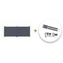 Pack portón eléctrico batiente eiger 400 x 160 cm + motor ranger B150