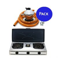 Suinga - Lot Réchaud à gaz FO3500 Orbegozo pour gaz butane ou propane + Connexion gaz butane complet