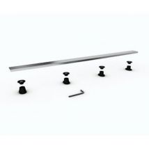 Wedi - Barrette de finition à carreler pour évacuation linéaire 110 cm inox brossé Fundo