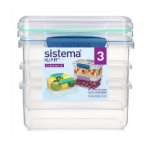 Sistema - Pack Recipeientes herméticos Klip It 3x1 l