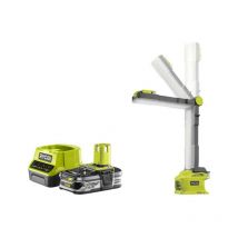 Ryobi - Pack Lampe led modulable 850 lumens 18V One+ R18ALF-0 - 1 Batterie 2.5Ah - 1 Chargeur rapide RC18120-125