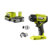 Ryobi - Pack Pistolet à air chaud 18V R18HG-0 - 1 Batterie 2.5Ah - 1 Chargeur rapide RC18120-125
